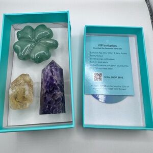 Road Guardians Lucky Car Crystal Kit Green Aventurine Amethyst & Citrine NEW